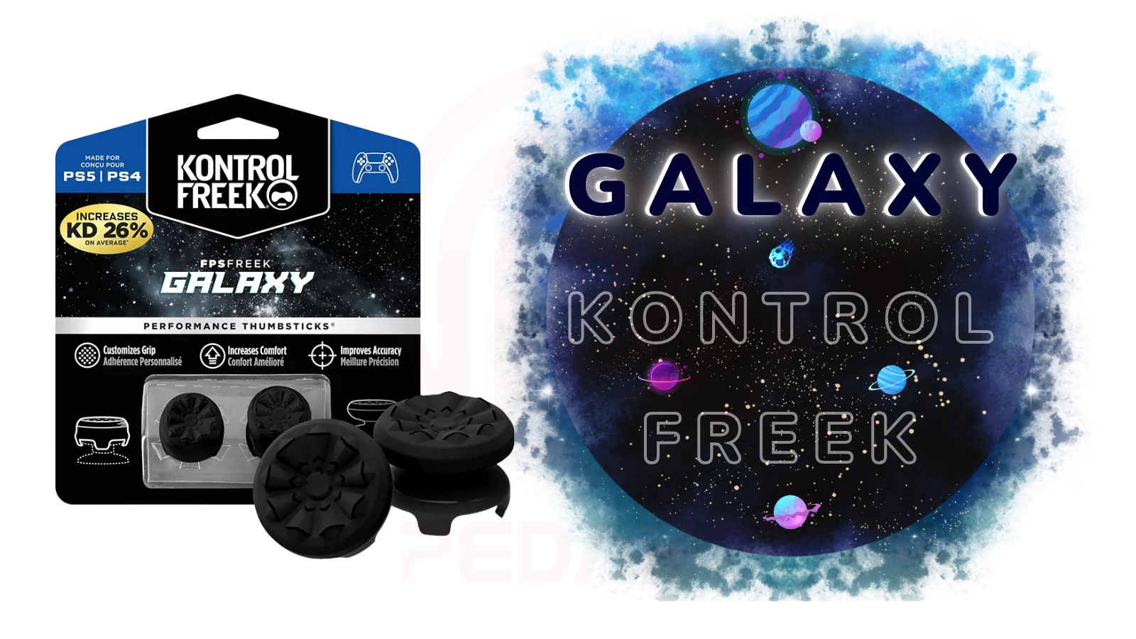 روکش آنالوگ دسته Ps4 و Ps5 مدل Kontrolfreek Galaxy