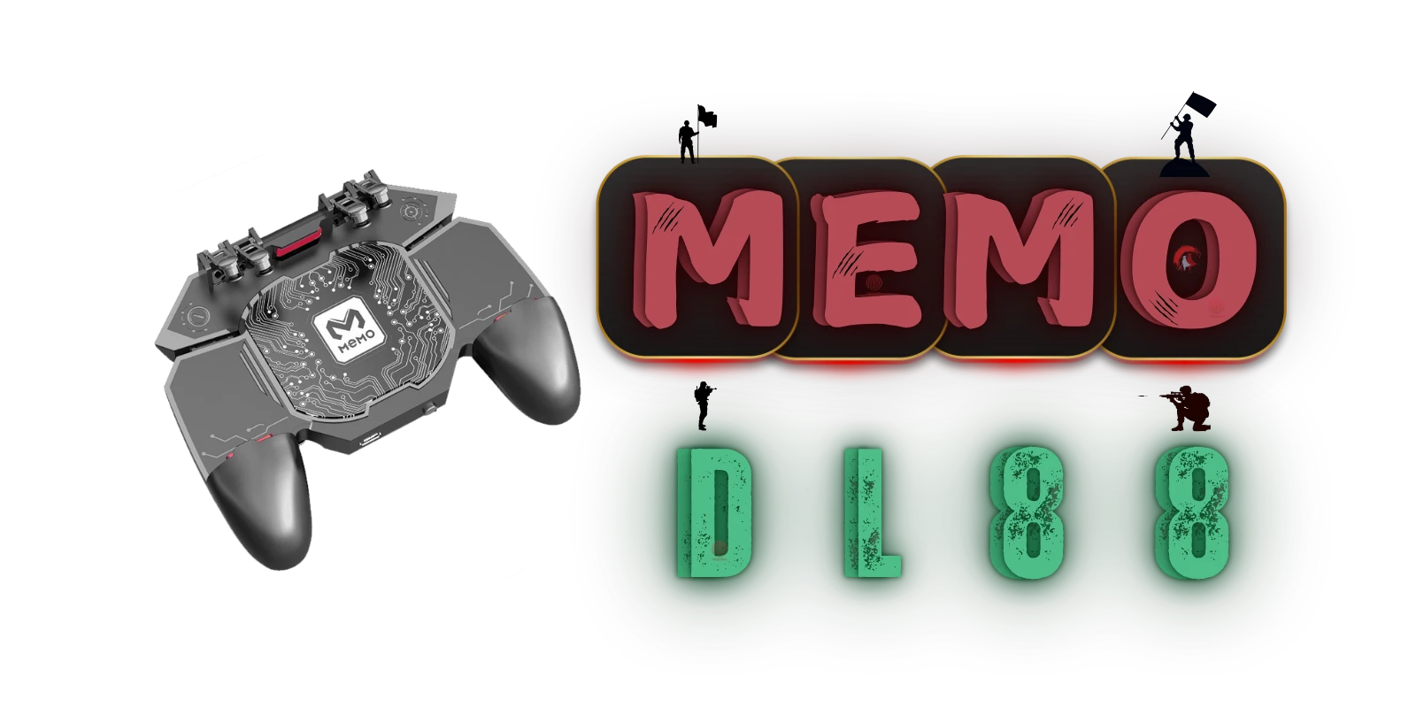 دسته پابجی فن دار شش انگشتی ممو مدل Memo DL88