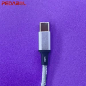 کابل شارژ تایپ سی پدارول مدل P1 نقره ای