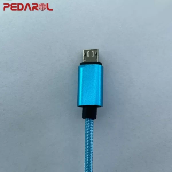 کابل شارژ میکرو پدارول مدل P1 آبی
