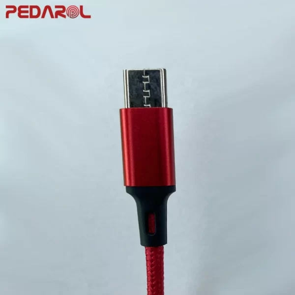 کابل شارژ میکرو پدارول مدل P1 قرمز