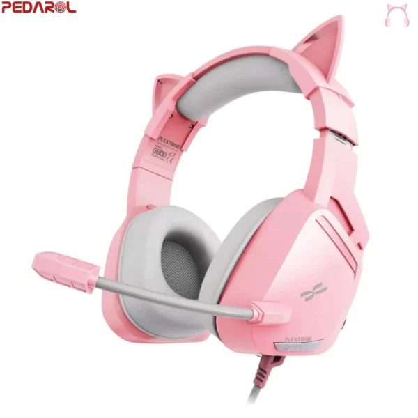 هدست گیمینگ PLEXTONE مدل G800 Pink Cat