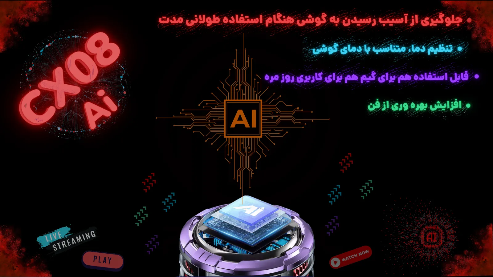 فن موبایل ممو مدل Memo CX08 AI