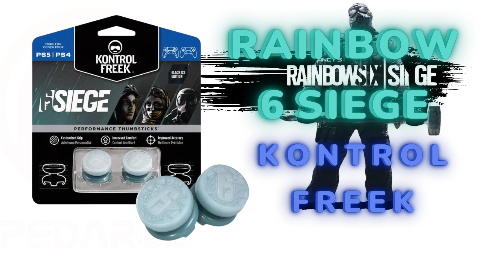 روکش آنالوگ دسته Ps4 و Ps5 کنترل فریک مدل KontrolFreek Rainbow Six Siege