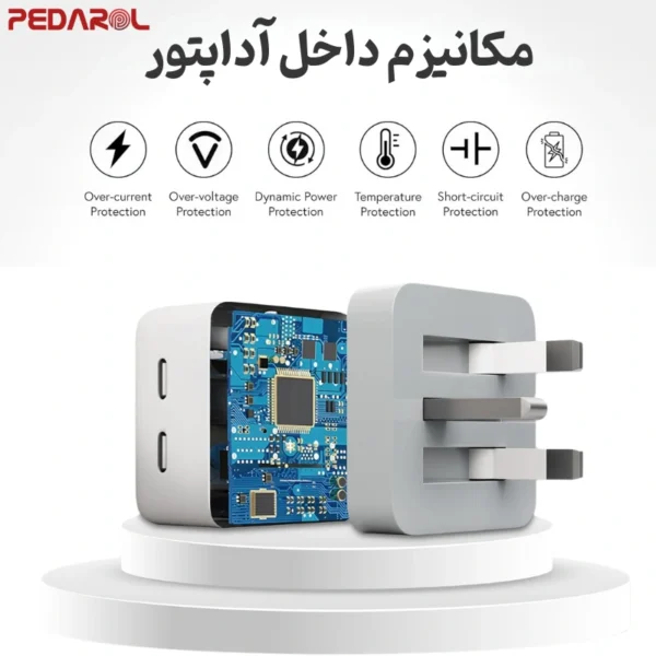 مکانیزم داخلی شارژر 50 وات اپل