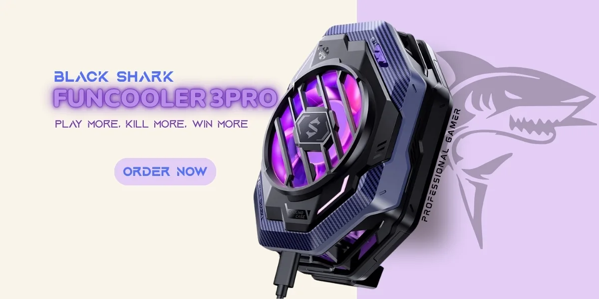 بنر بلک شارک funcooler 3pro موبایل