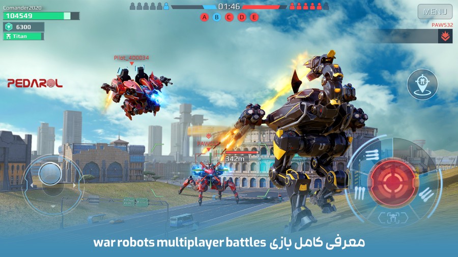 معرفی کامل بازی war robots multiplayer battles