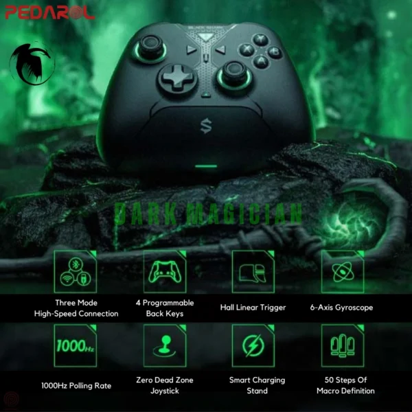 ویژگی‌های دسته بازی Black Shark Dark Magician به همراه داک شارژ