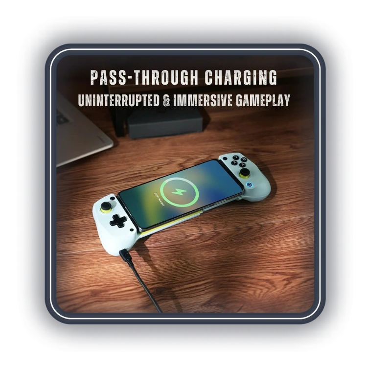 شارژ هنگام بازی دسته بازی گیمسر مدل GameSir x5 Lite