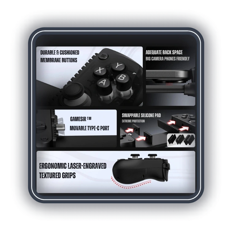 دسته بازی منحصر بفرد گیمسر مدل GameSir G8 Plus