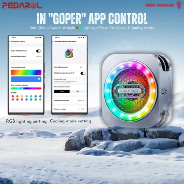برنامه اختصاصی خنک کننده موبایل RedMagic 6 Pro Magnetic