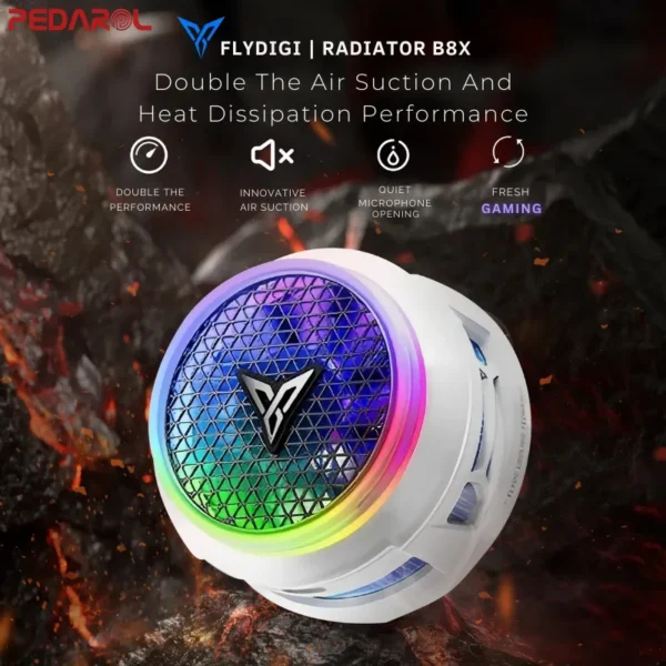 ویژگی‌های فن خنک کننده موبایل و آیپد Flydigi B8X