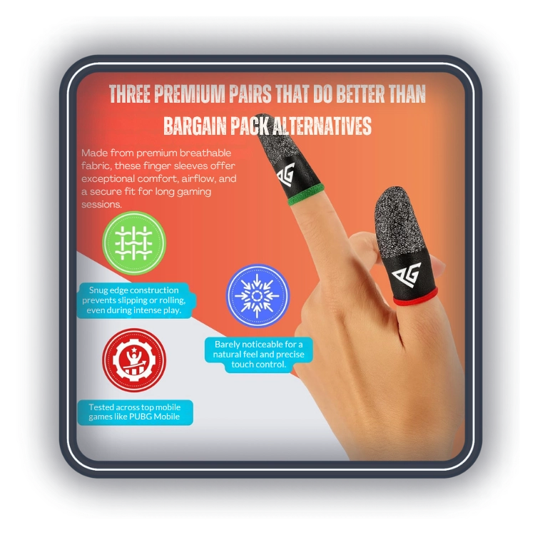 بافت ظریف آستین کنترل کننده انگشت ProGamePlays ProG