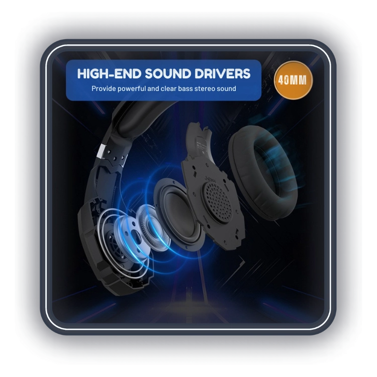 هدست گیمینگ کوشن ایچ مدل Kotion Each G9000 Plus درایورهای پرقدرت هدست گیمینگ Kotion Each G9000 Plus