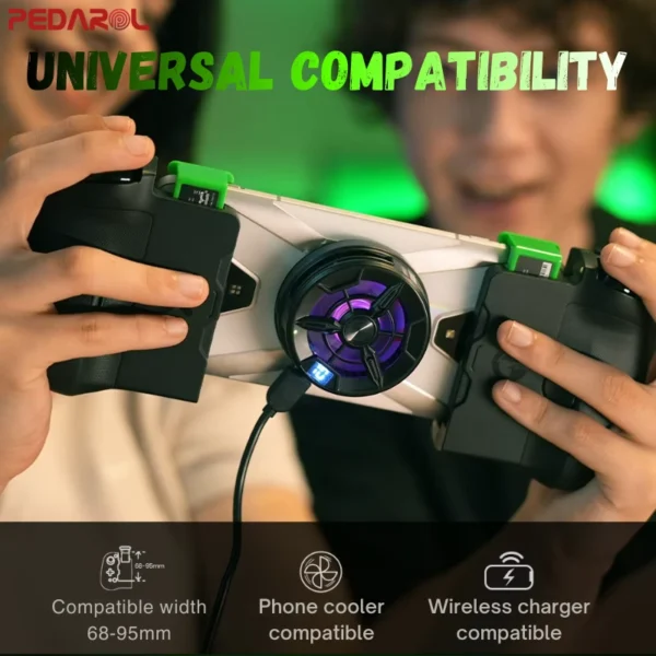 دسته بازی بلوتوثی گیمسر GameSir X4 Aileron با قابلیت نصب فن