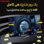 باتری داخلی قوی دسته بازی لیزری تبلت و آیپد مدل JS62