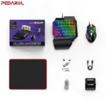 اقلام همراه ست کیبورد، ماوس و مبدل گیمینگ مدل M9