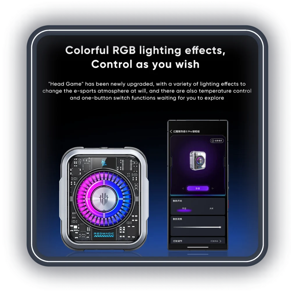 فن خنک کننده موبایل ردمجیک مدل Redmagic 5 Pro فن خنک کننده موبایل ردمجیک مدل Redmagic 5 Pro