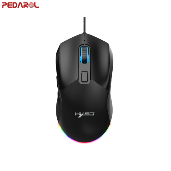 ماوس گیمینگ HXSJ X300 دارای رویه‌ی جداشونده‌