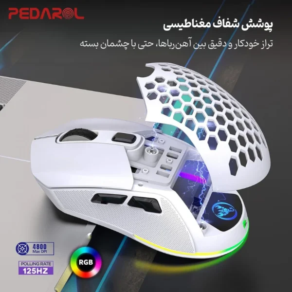 قاب رویی قابل تعویض ماوس گیمینگ بی سیم HXSJ T28