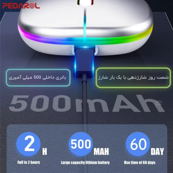 جزئیات و ویژگی های ماوس گیمینگ بی‌سیم Silent 7300