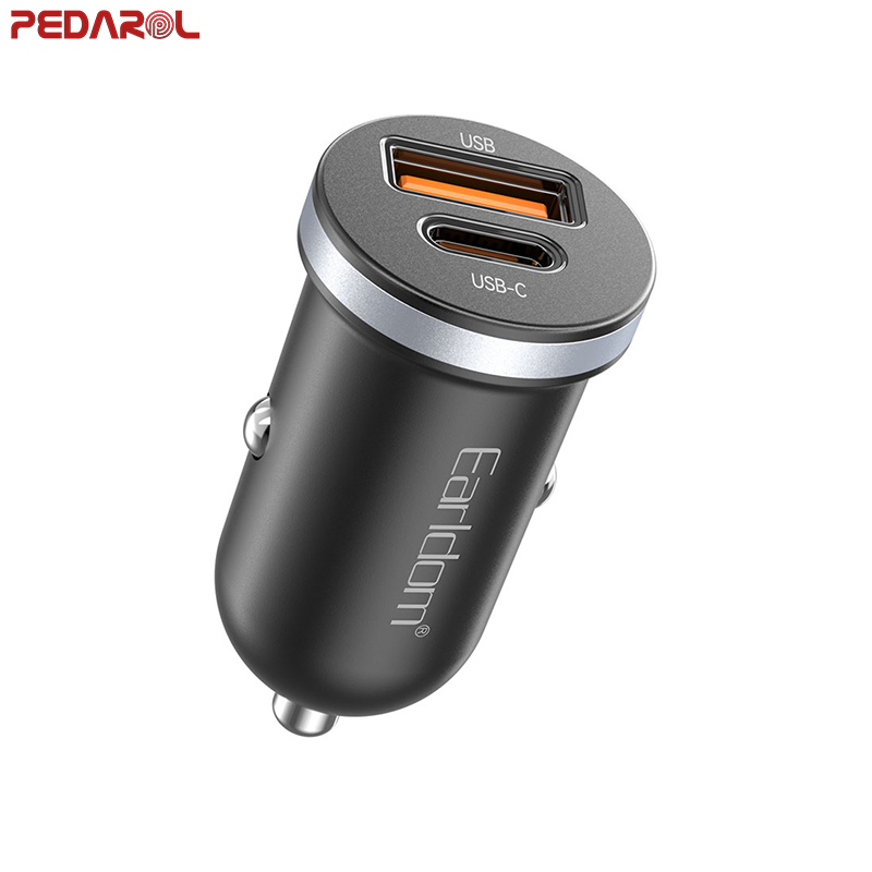 earldom-cc27-car-charger-usb-usb-c-1 شارژر فندکی ارلدام مدل Earldom CC27