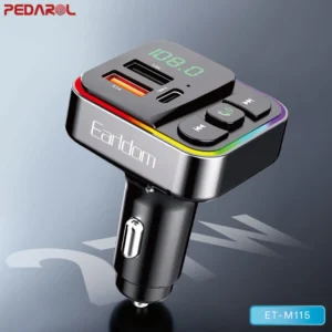 خرید پخش‌کننده اف ام و شارژر فندکی خودرو مدل ET-M115