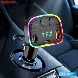 خرید پخش‌کننده اف ام و شارژر فندکی ارلدام ET-M118