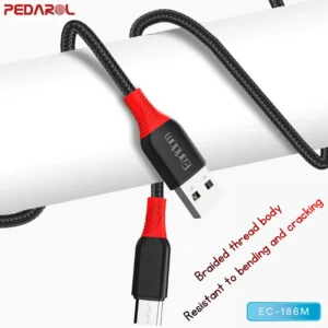 مقاوم و باکیفیت کابل شارژ micro USB ارلدام EC-186M